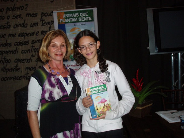 Lançamento do livro no Café Literário, 31 ago 2008 (Feira do Livro de Brasília)